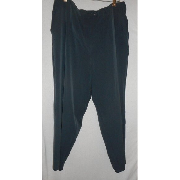 Sag Harbor Woman Size 22W Blue Grey wide leg Pants - Picture 4 of 5